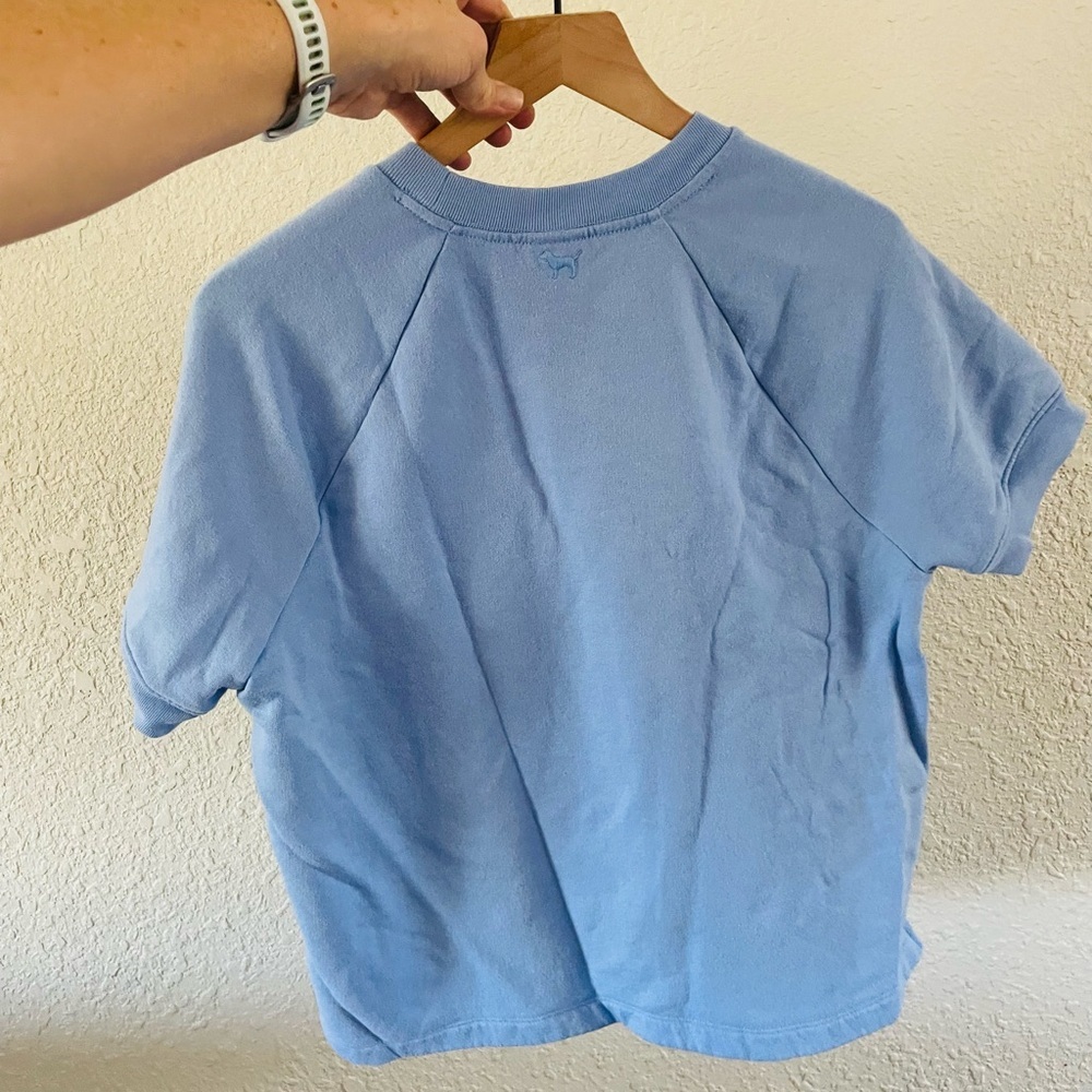 Blue Raglan Sweatshirt Tee - Picture 3 of 7